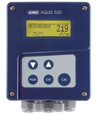 JUMO AQUIS 500 CR – Transmitter/controller for conductivity, TDS, resistance and temperature